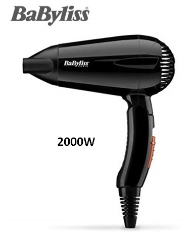 BAB5344  SECADOR DE VIAJE BABYLISS 2000W