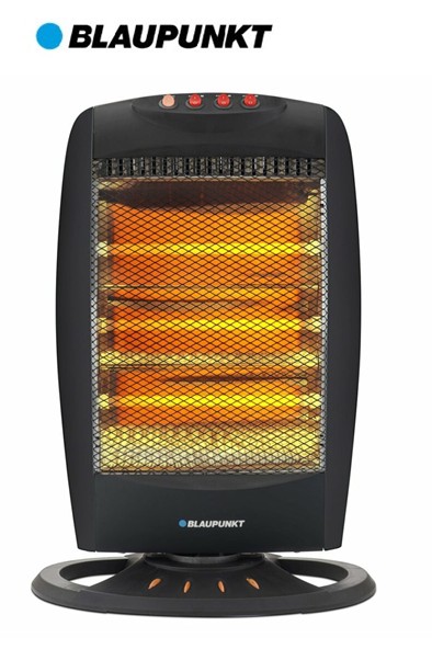 BLABP1003  ESTUFA DE CUARZO BLAUPUNKT OSCILANTE 3 TUBOS 1200W.