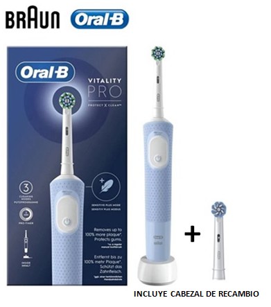 BRAD1034233AZ  CEPILLO DENTAL BRAUN ORAL-B VITALITY PRO AZUL