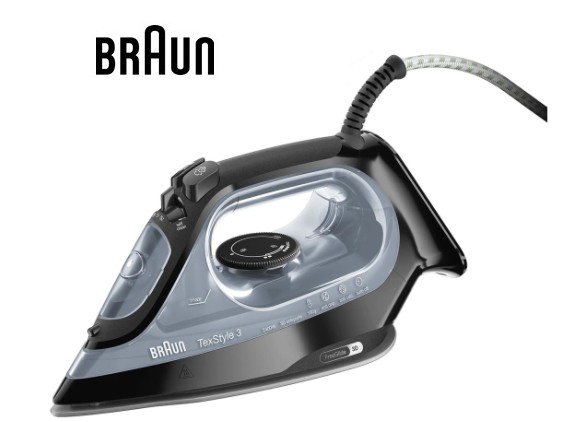 BRASI3055  PLANCHA DE VAPOR BRAUN 2400W. BLACK EDITION