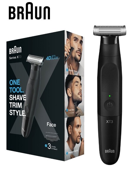 BRAXT3100  BARBERO BRAUN RECARGABLE SERIE XT3 ONE TOOL