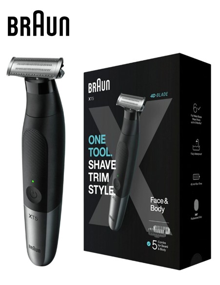 BRAXT5100  BARBERO BRAUN RECARGABLE XT5 ONE TOOL