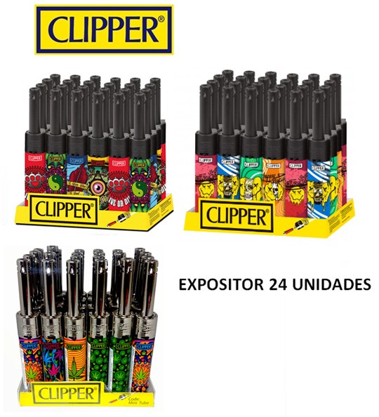 CLIMINITUBE  ENCENDEDOR CLIPPER MINI TUBE (CAJA24) SURTIDOS