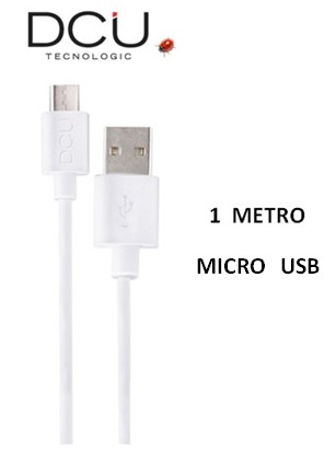 DCU30401225  CABLE USB-MICRO USB DCU 1M. BLANCO