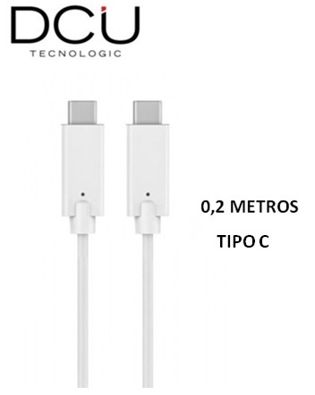 DCU30402005  CABLE DCU USB 3.1 TIPO C - USB TIPO C 3.1 BLANCO 0,2M