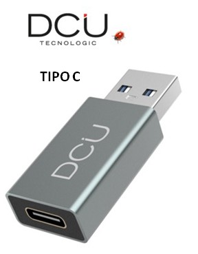 DCU30402060  ADAPTADOR USB 3.0 A TIPO C GRIS ALUMINIO