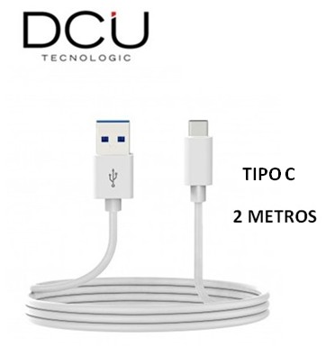 DCU30402065  CABLE DCU USB 3.1 TIPO C - USB TIPO A 3.0 BLANCO 2M