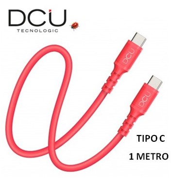 DCU30402080  CABLE DCU USB TIPO C 2.0 A USB TIPO C 2.0 ROJO 1M