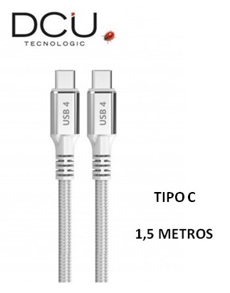 DCU30402090  CABLE DCU USB 4 TIPO C A USB TIPO C 1.5 M BLANCO