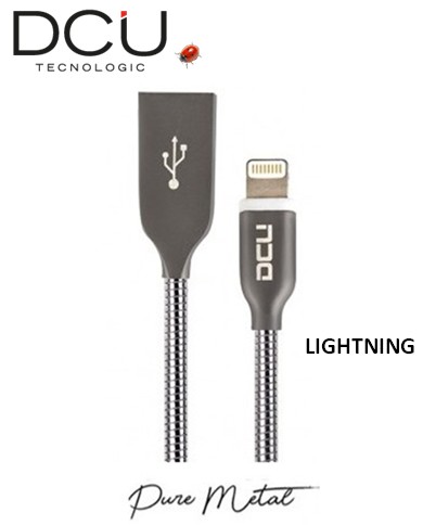 DCU34101260  CABLE IPHONE LIGHTNING DCU 1M. METAL