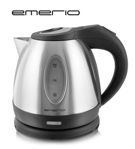 EMEWK108079  HERVIDOR DE AGUA EMERIO 1500 W 1.2 L. INOX