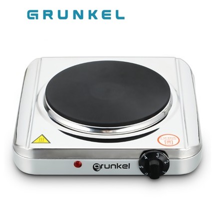 GRKEHP118INOX  HORNILLO ELÉCTRICO PORTÁTIL INOX 185mm GRUNKEL 1500W