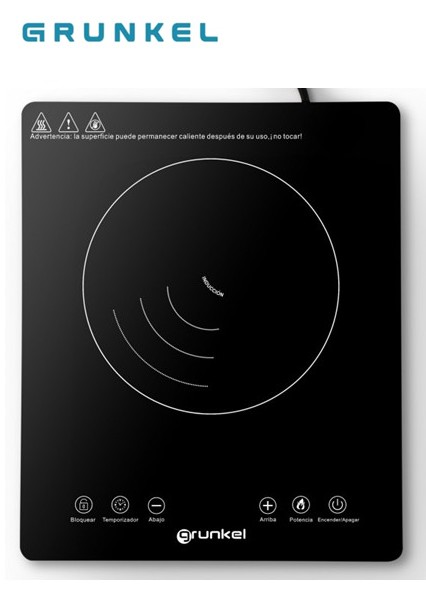 GRKPIN2000  HORNILLO PLACA INDUCCIÓN PORTÁTIL GRUNKEL 2000W