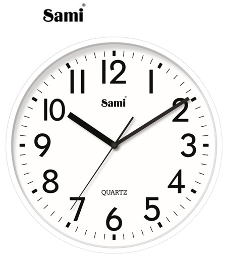 SAMRSP11634  RELOJ DE PARED SILENCIOSO SAMI TAIWAN BLANCO