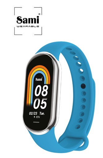 SAMWS2386AC  PULSERA DE ACTIVIDAD SAMI RUNNING 8 PRO AZUL CLARO