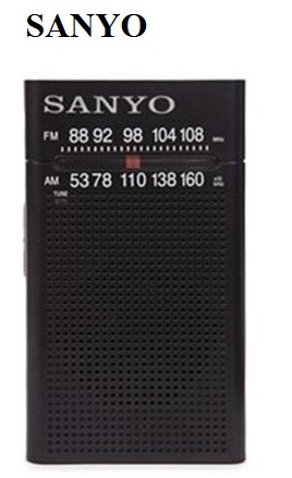 SNYKS123NG  RADIO ANALÓGICA PORTÁTIL SANYO NEGRA