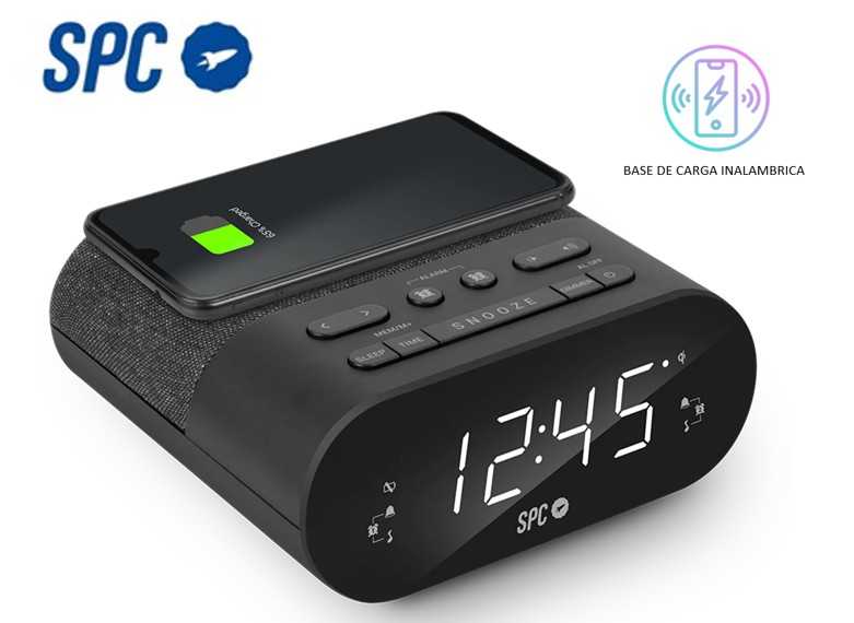 SPC4587  RADIO RELOJ SPC BASE CARGA FRODI QI