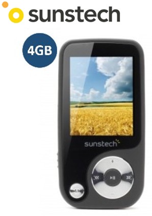 SUNTHORN4NG  REPRODUCTOR MP4 SUNSTECH 4Gb NEGRO