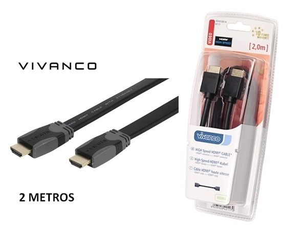 VIVHDHD20F  CABLE HDMI VIVANCO 2M.