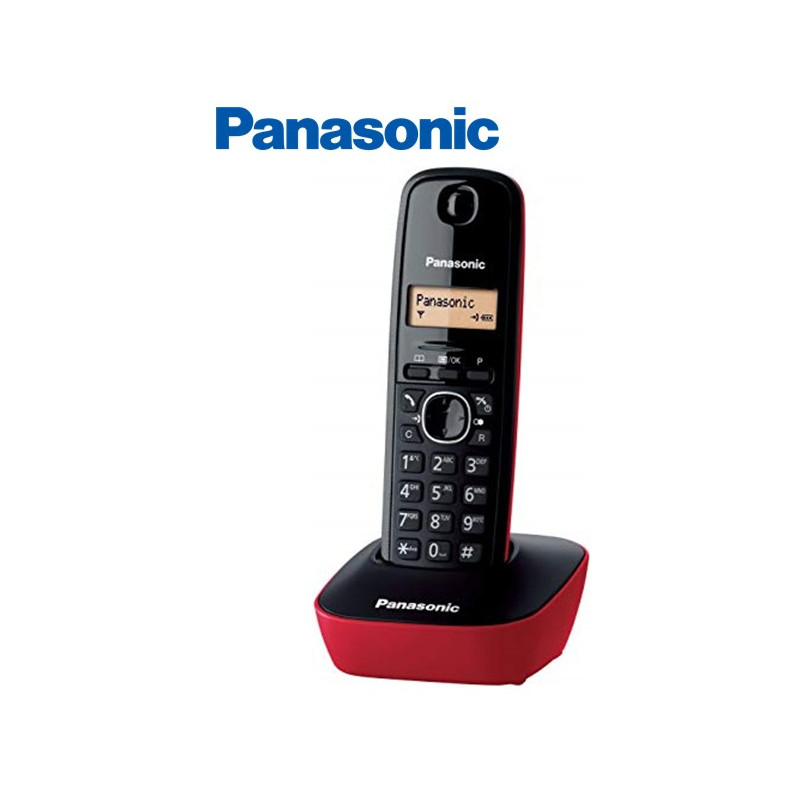 Telefóno Panasonic Inalámbrico Rojo