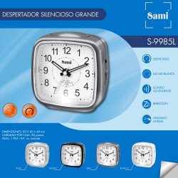 DESPERTADOR SAMI COLORES SURTIDOS