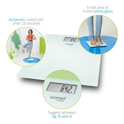 BÁSCULA DE BAÑO MEDISANA DIGITAL CRISTAL