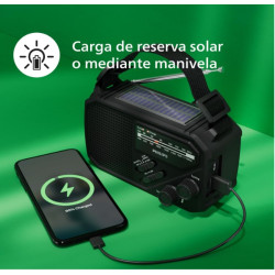 RADIO PHILIPS PORTÁTIL AM/FM LINTERNA