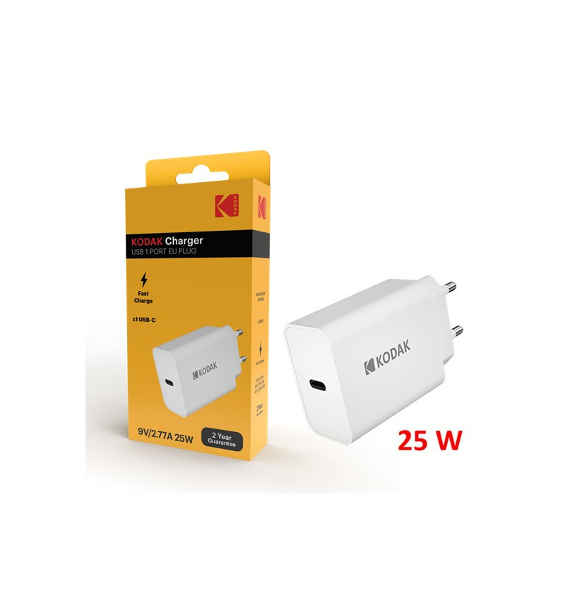 Alimentador Pared Kodak USB Tipo C Fast 25W