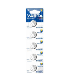 PILA VARTA ALCALINA CR2016 ( BLISTER 5 uds)