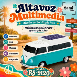 ALTAVOZ BLUETOOTH SAMI FURGONETA VERDE
