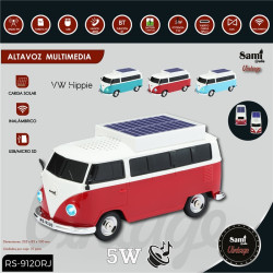 ALTAVOZ BLUETOOTH SAMI FURGONETA ROJA