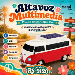 ALTAVOZ BLUETOOTH SAMI FURGONETA ROJA