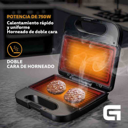 SANDWICHERA GRUNKEL NEXt-GEN GRILL NEGRA/SILVER