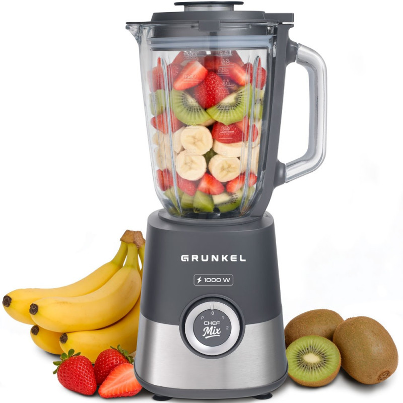Batidora de Vaso Cristal Grunkel Chefmix 1000 W.
