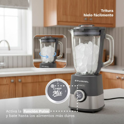 BATIDORA DE VASO CRISTAL GRUNKEL CHEFMIX 1000 W.