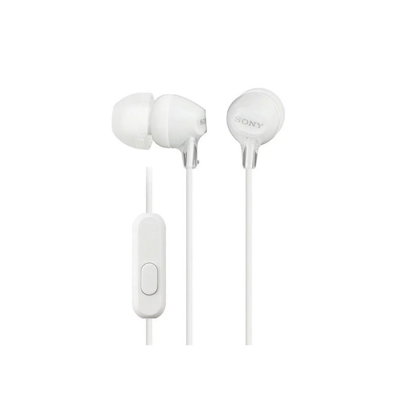 Auricular Sony Botón Silicona Blanco C/micro