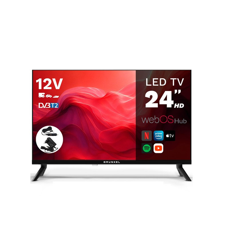 TV Grunkel LED Smart TV Webos Entrada 12V 24"