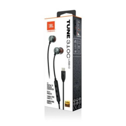 AURICULAR BOTÓN JBL CON MICRO USB C NEGRO