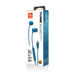 AURICULAR BOTÓN JBL CON MICRO USB C AZUL