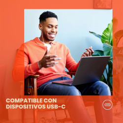 AURICULAR BOTÓN JBL CON MICRO USB C NEGRO