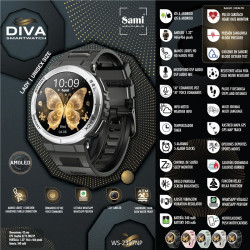 SMARTWATCH SAMI DIVA NEGRO PLATA