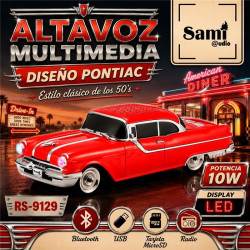 ALTAVOZ BLUETOOTH SAMI PONTIAC ROJO