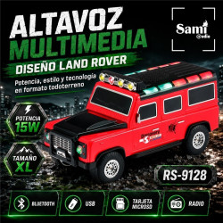 ALTAVOZ BLUETOOTH SAMI LAND ROVER ROJO