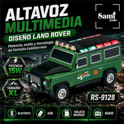 ALTAVOZ BLUETOOTH SAMI LAND ROVER VERDE