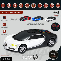 ALTAVOZ BLUETOOTH SAMI BUGATTI BLANCO