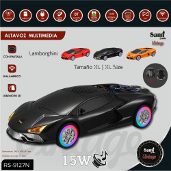 ALTAVOZ BLUETOOTH SAMI LAMBORGHINI NEGRO