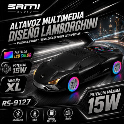ALTAVOZ BLUETOOTH SAMI LAMBORGHINI NEGRO
