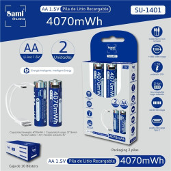 PILA SAMI RECARGABLE LR06 X 2(4070 mWh)