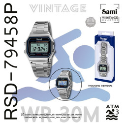 RELOJ PULSERA SAMI VINTAGE LDC WR30M PLATA