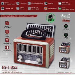 RADIO SAMI 3 BANDAS PANEL SOLAR